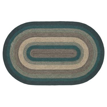 Pine Grove Jute Braided Rug Oval with Rug Pad 5'x8' VHC Brands - The Fox Decor